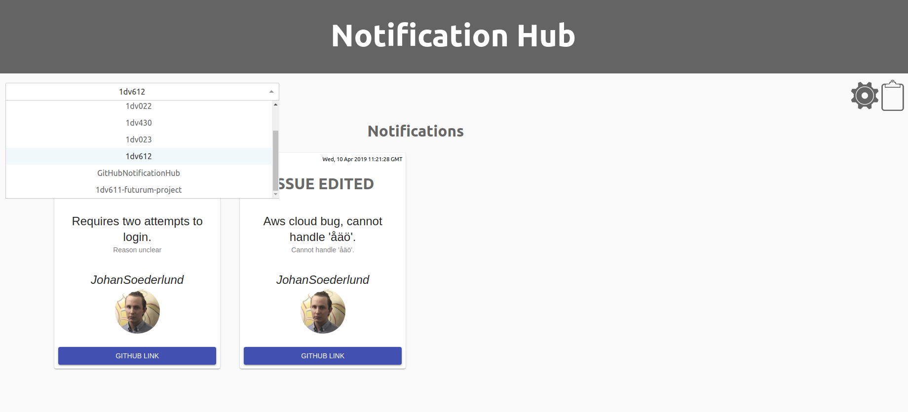 JohanSoederlund GitHub pages
